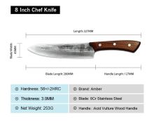 Nůž Chef 20/33cm Nerezová ocel/Acid vulture dřevo UG Grill