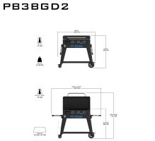 Plynový gril Ultimate Griddle Plancha 3B /PB3BGD2  Pit Boss