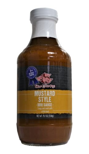 BBQ omáčka Mustard sauce 558g   Three Little Pigs