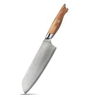 Nůž Santoku 17,8/32cm Nerezová ocel 3/olivové dřevo UG Grill