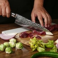 Nůž Chef 20,2/34cm Damašková ocel 67/hnědé dřevo pakka UG Grill
