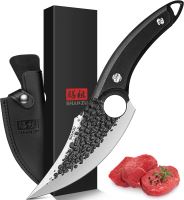 Nůž Chef outdoor 15/28cm černý s pouzdrem Nerez ocel 5/G10 Shan Zu