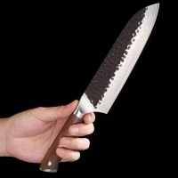 Nůž Santoku 18,2/31cm Damašková ocel 67/ořechové dřevo UG Grill
