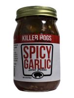 BBQ nakládaná zelenina Spicy Garlic Pickle Chips 473ml   Killer Hogs - sleva