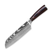 Nůž Santoku 18/31cm Nerez ocel/dřevo pakkawood UG