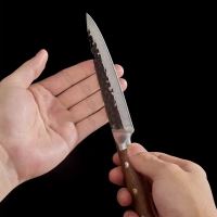Nůž Utility 15cm Damašková ocel 67/ořechové dřevo UG Grill