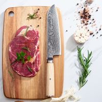 Nůž Santoku 18/32cm Damašková ocel 67/dřevo pakkawood UG Grill