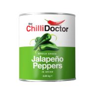 Celé zelené Jalapeño papričky v nálevu 2.85 kg  TheChilliDoctor