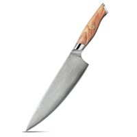 Nůž Chef 20,6/35cm  Nerezová ocel 3/olivové dřevo UG