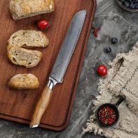 Nůž Bread 21/35cm Nerezová ocel 3/olivové dřevo UG Grill