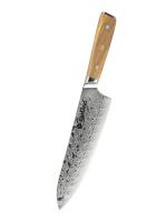 Nůž Chef 20,6/35cm Damašková ocel 45/dřevo olive UG