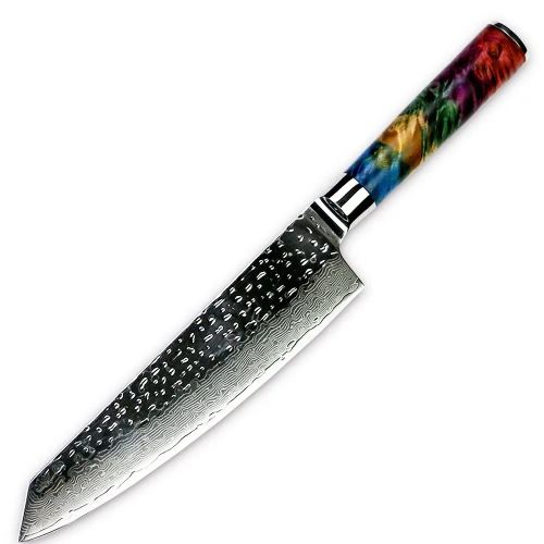 Nůž Kiritsuke 20/33cm Damašková ocel 67/multicolor G10 UG Grill