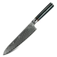 Nůž Chef 20cm Damašková ocel 67/černá pryskyřice UG
