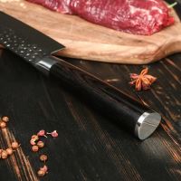 Nůž Chef 20,2/34cm Damašková ocel 67/hnědé dřevo pakka UG Grill