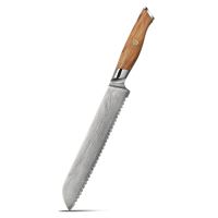 Nůž Bread 21/35cm Nerezová ocel 3/olivové dřevo UG Grill