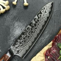 Nůž Chef 20/35cm Damašková ocel 67/dřevo rosewood G10 UG Grill