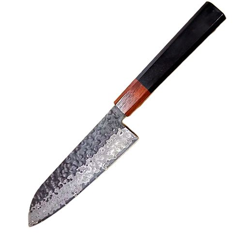 Nůž Santoku 17/32cm Damašková ocel 67/ černý eben UG Grill