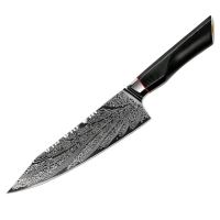 Nůž Kiritsuke 20,5/33cm Damašková ocel 73/černá G10 UG