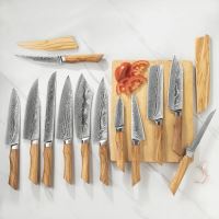 Nůž Kiritsuke 20/34cm Damašková ocel 73/olivové dřevo UG Grill