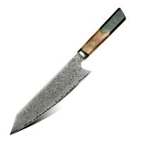 Nůž Kiritsuke 20,5/33cm Damašková ocel 67/dřevo & smaragdová pryskyřice UG Grill