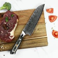 Nůž Santoku 18/31cm Damašková ocel 67/černé uhlíkové vlákno UG Grill