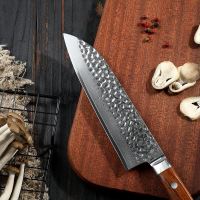 Nůž Santoku hammer 18,5/32cm Damašková ocel 67/dřevo palisandr UG Grill
