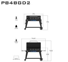 Plynový gril Ultimate Griddle Plancha 4B /PB4BGD2  Pit Boss