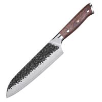 Nůž Santoku 18,2/31cm Damašková ocel 67/ořechové dřevo UG